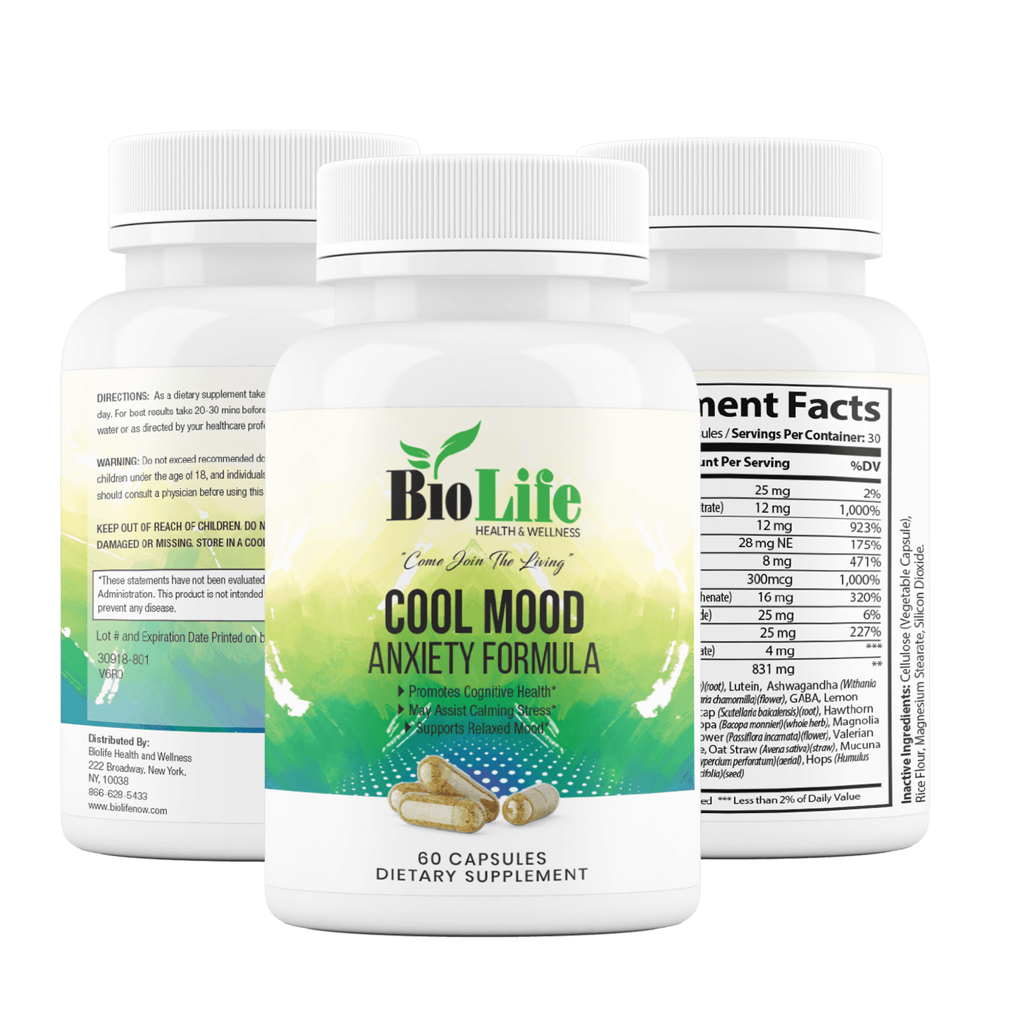Cool Mood - Anxiety Formula - Biolife