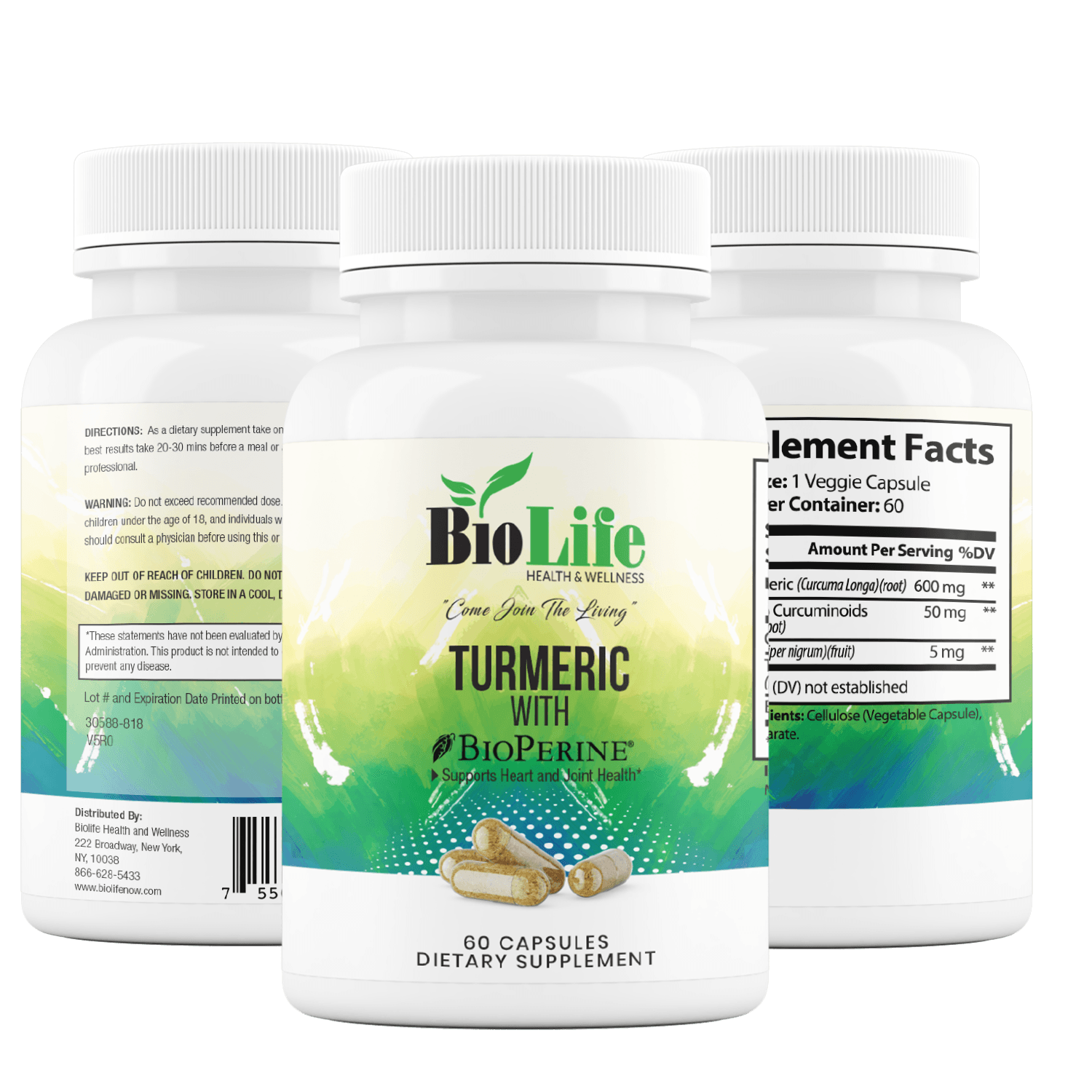 Turmeric with BioPerine - Biolife